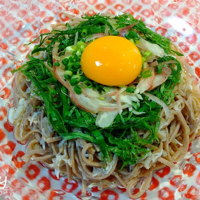 混ぜ盛り★しらすおろし蕎麦