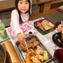 晩御飯は天ぷらとお刺身です〜！！