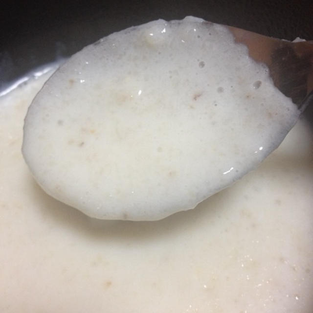 大麦ポタージュを作ったよ^_^ ①蒸したジャガイモで作る方法