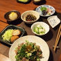 夕食は6皿
