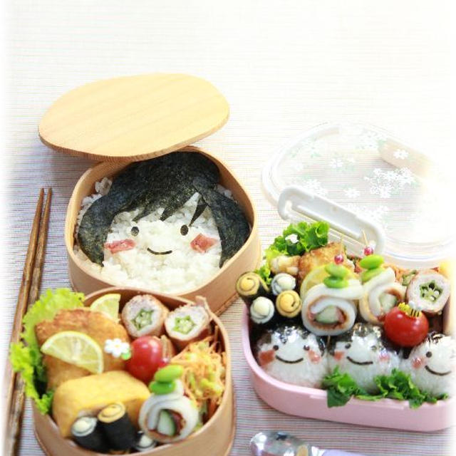 親子弁当。
