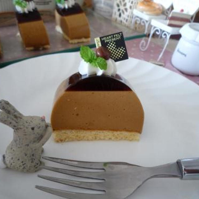 コーヒーババロアケーキ作りました！