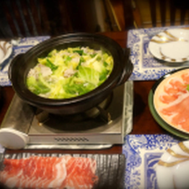 「キャベツと豚バラ鍋」