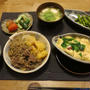 肉じゃが＆タコの出しオムの晩ご飯