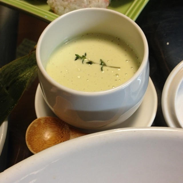 枝豆と豆腐の擦り流し汁