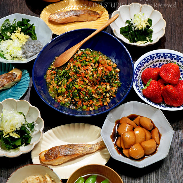 再びたけのこごはんなどで春ごはん→朝弁／いちごの産地あるある？