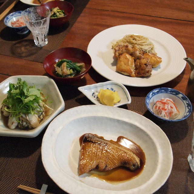 牡蛎と鰤