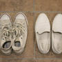 靴を真っ白にさせる方法。