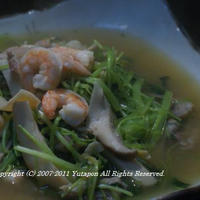 三つ葉の煮浸し☆都市伝説☆まんじゅうこわい