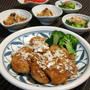 豚ヒレ肉の黒酢あんとチンゲン菜のおひたし