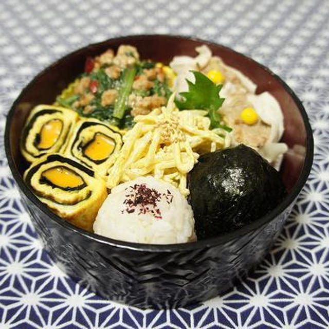 お弁当×小松菜の中華炒め