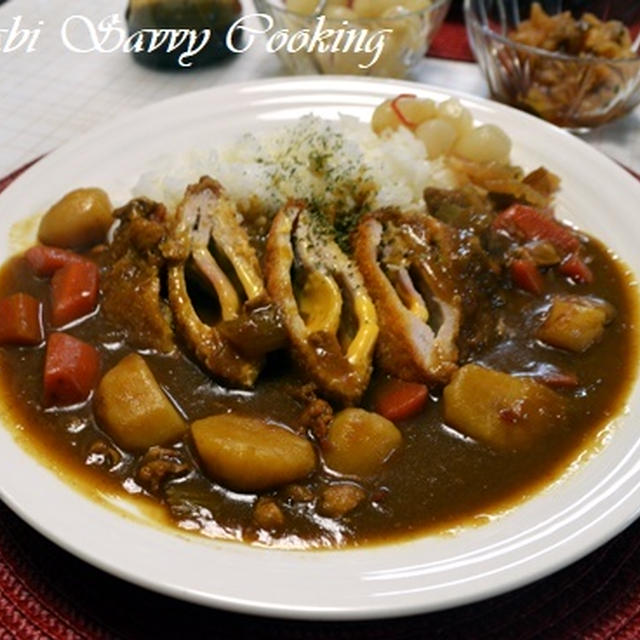 チーズ入りミルフィーユとんかつカレー