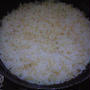 湯立てで白米（９８８）。。。宮城県産登米の米特別栽培米ササニシキ・白米（あいざわ米店）と茨城県産うまかっぺコシヒカリ玄米・新米（あいざわ米店）