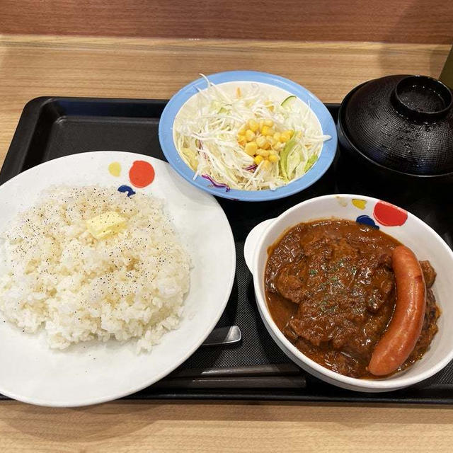 ポーランド風 ミエロニィハンバーグ定食を食す 〜松屋〜