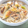 とろとろに煮えて甘い〜下仁田ねぎと豚しゃぶの煮込みうどん。