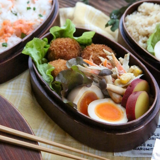オイ玉と鮭のごはんが絶賛だった今日のお弁当♩