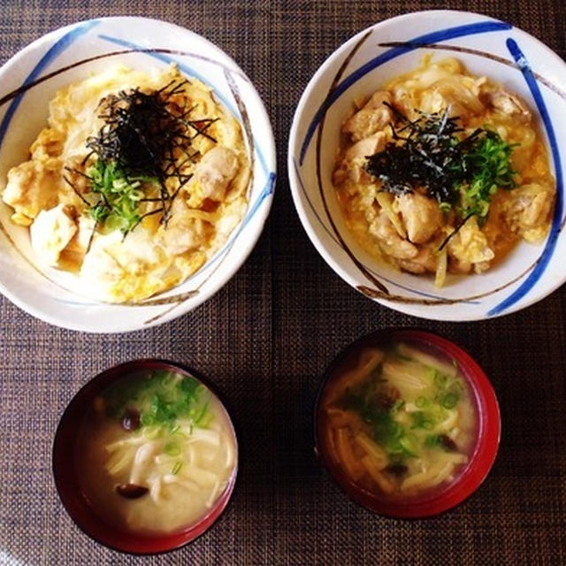 冷凍きのこを使って☆きのことうすあげの豆乳味噌汁♪☆♪☆♪