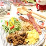 残ったビーフシチューでデミグラチーズライス