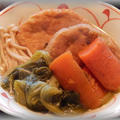 枝豆入りひろうすと人参