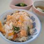 炊飯器にセットで☆鮭と水菜のチャーハン