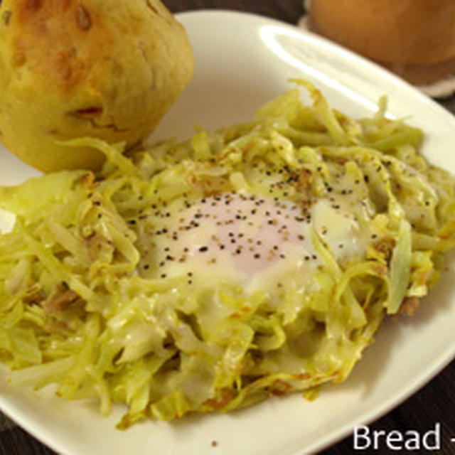 カレー風味のツナチーズ巣篭もり卵