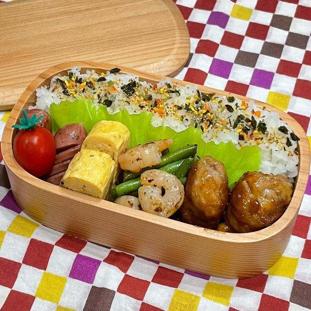 【お弁当】スッキリしない朝のお弁当作りはキツいな…｡