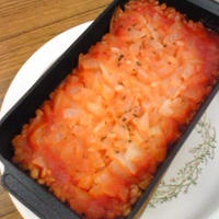 トマトの甘味で焼きリゾット