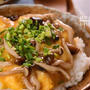 ふわとろ玉子のキノコあんかけどんぶり