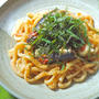 超かんたんコクうま＆さっぱりランチ！いわし味付け缶のレンジ焼きうどん。