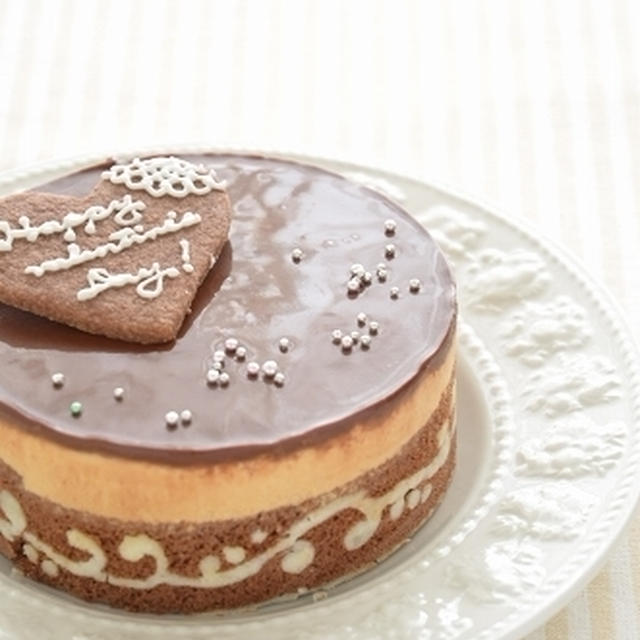 バレンタイン❤洋梨とキャラメルのチョコムース