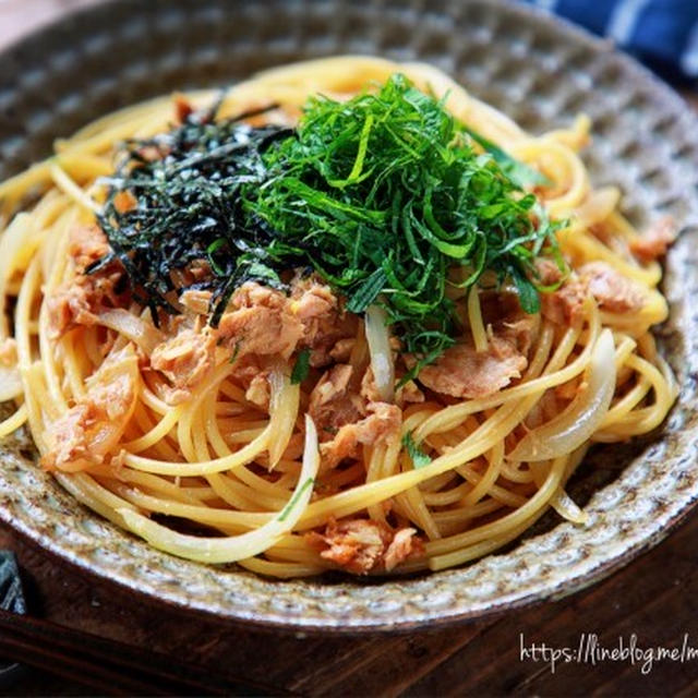 ♡簡単お手軽♡ツナのにんにく醤油パスタ♡【#麺#簡単レシピ#時短#節約】