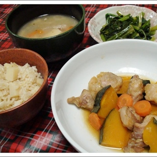鶏肉とかぼちゃのほっこり煮