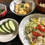 PABLOのチーズケーキ&ムネ肉と野菜たっぷりペペロンチーノ風