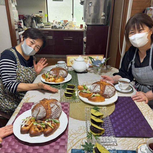 流石☆"パリ・ブレスト"の4人女侍たち‼︎先陣を走る6月号のお料理教室‼︎鮮やかに決まった☆
