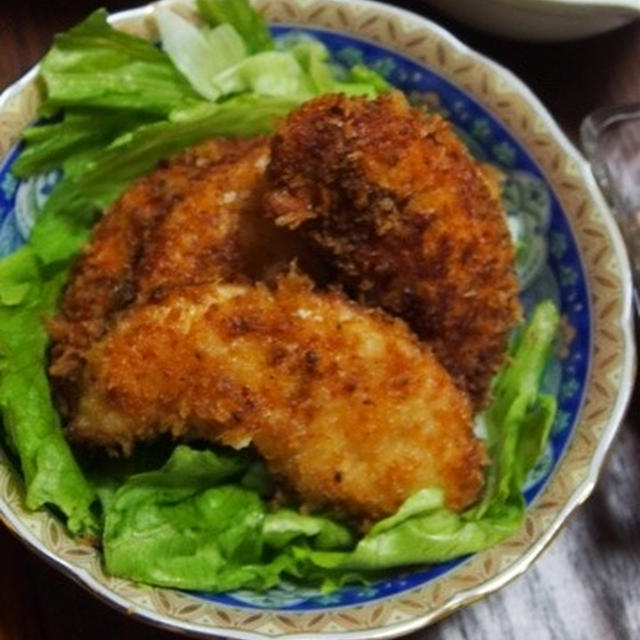 塩レモンを使って　お箸で切れるささみのフライ　～つくれぽ～