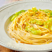 95℃ 春キャベツとからすみのスパゲッティ：春を感じる旨味