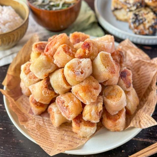 これは悪魔的うまさ☆鶏むね肉と冷凍豆腐の明太じゃがバター金太郎飴風チキン