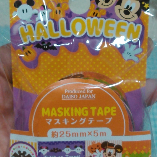 ダイソー☆ハロウィン！ディズニーのマスキングテープ