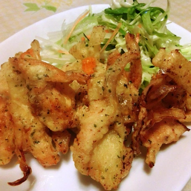 じゃが芋と鶏肉の洋風かき揚げ♪　ポテトチーズ焼き♪