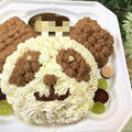 パンダのケーキ☆お誕生日☆ブルーベリーヨーグルトムース
