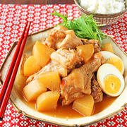 炊飯器でほったらかし〜軟骨までホロホロ柔らか♪鶏手羽元と大根のさっぱり煮