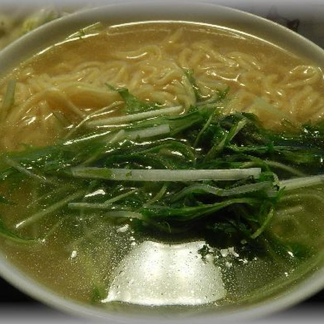 水菜ラーメン～あっさり味わい深い