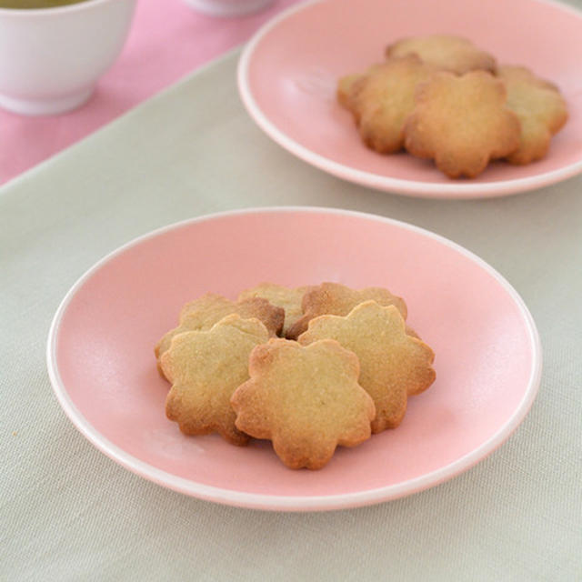 ホイッパー不要で混ぜるだけ!桜葉の塩クッキー。【ゴムベラで簡単クッキー】