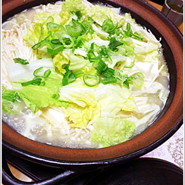 野菜たっぷりなモツ煮