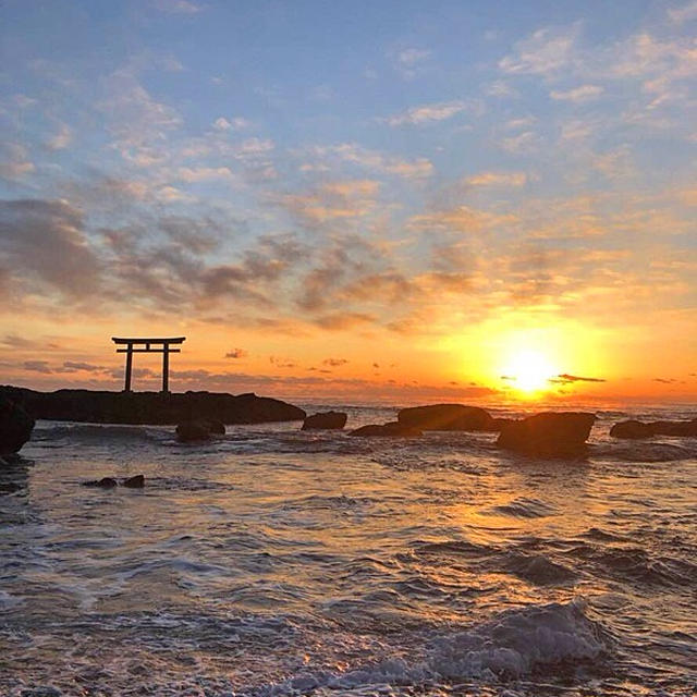 あけましておめでとうございます。感動の初日の出！