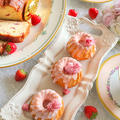 桜のクグロフ&フレッシュいちごのパウンドケーキ＊レシピあり