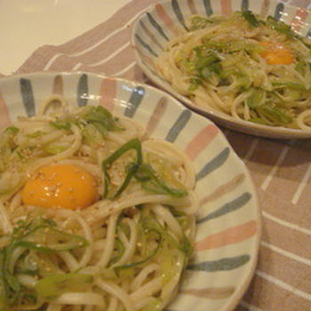 ねぎ塩焼きうどん