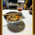 今日の朝活！丸亀製麺さんうま辛肉々釜玉うどん風に♪