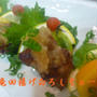 豚竜田揚げおろしそぉーす＆激ウマ水煮メンマの黒胡椒炒め＆娘とおでいと＾＾