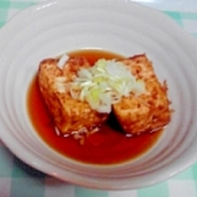 土佐揚げ豆腐の揚げ浸し♪　過去レシピで一番食べたいもの～。簡単です♪